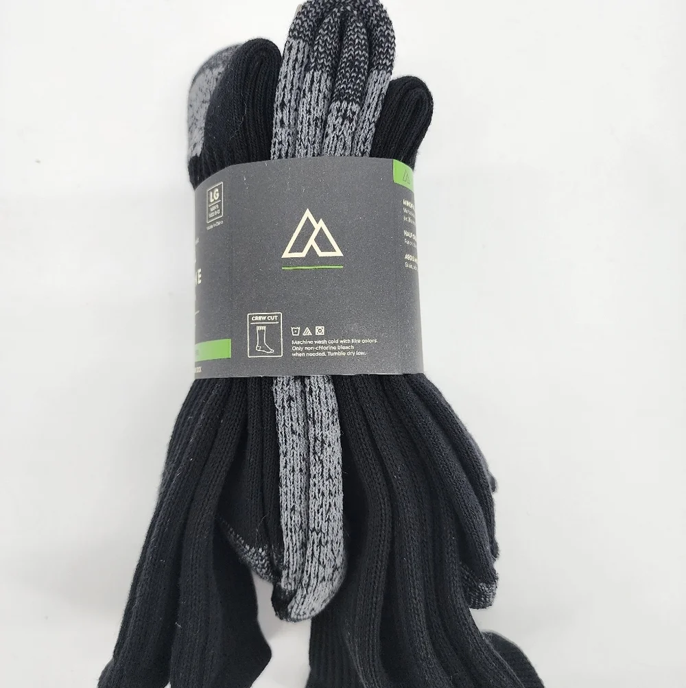 Alpine Design Performance Work Socks Crew Cut Mens Large(8-12) New